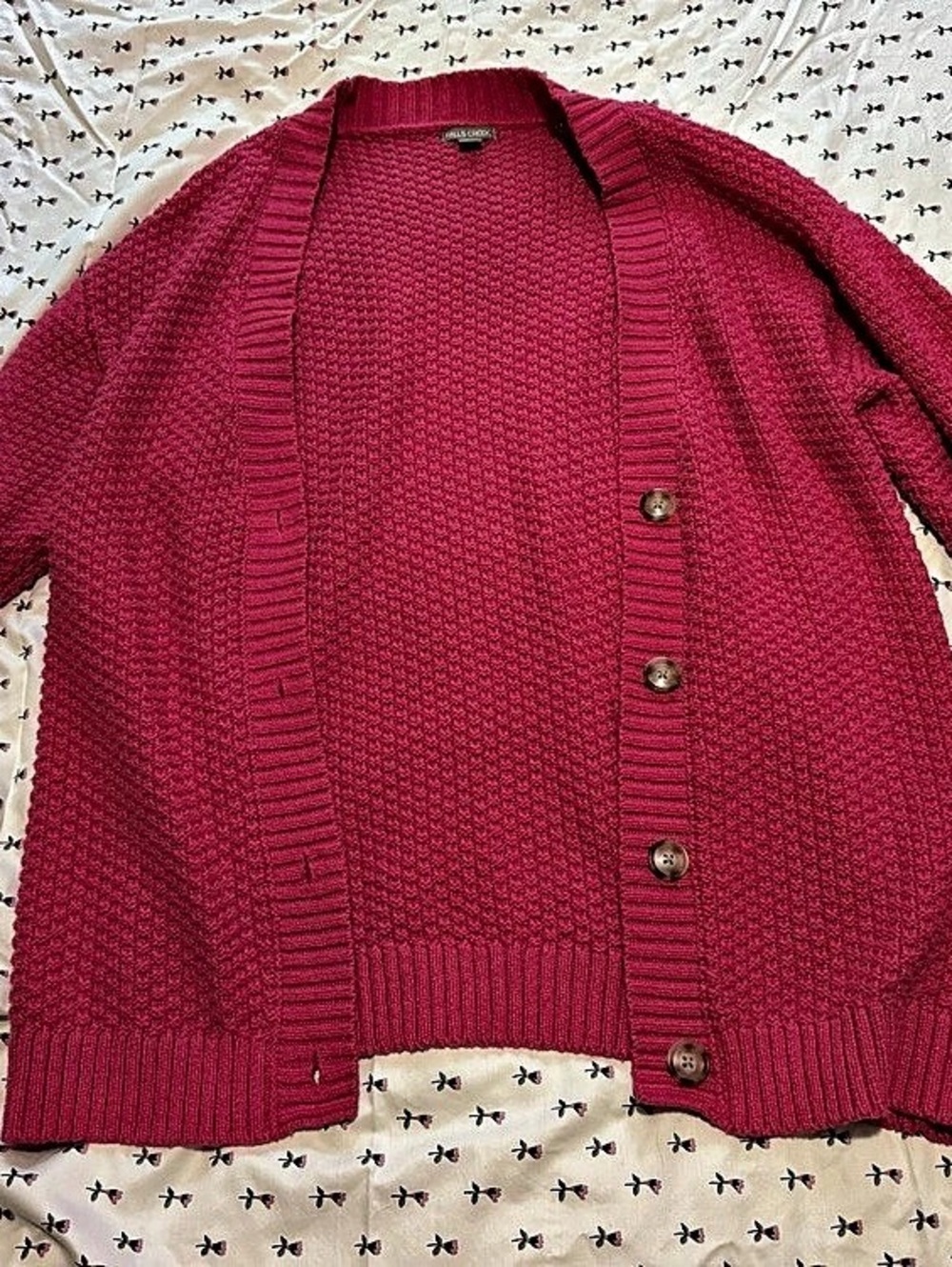 Falls Creek Pink Cardigan Size L/XL Like New